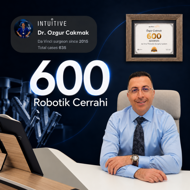 Robotik cerrahi uzmani ve 600 vaka